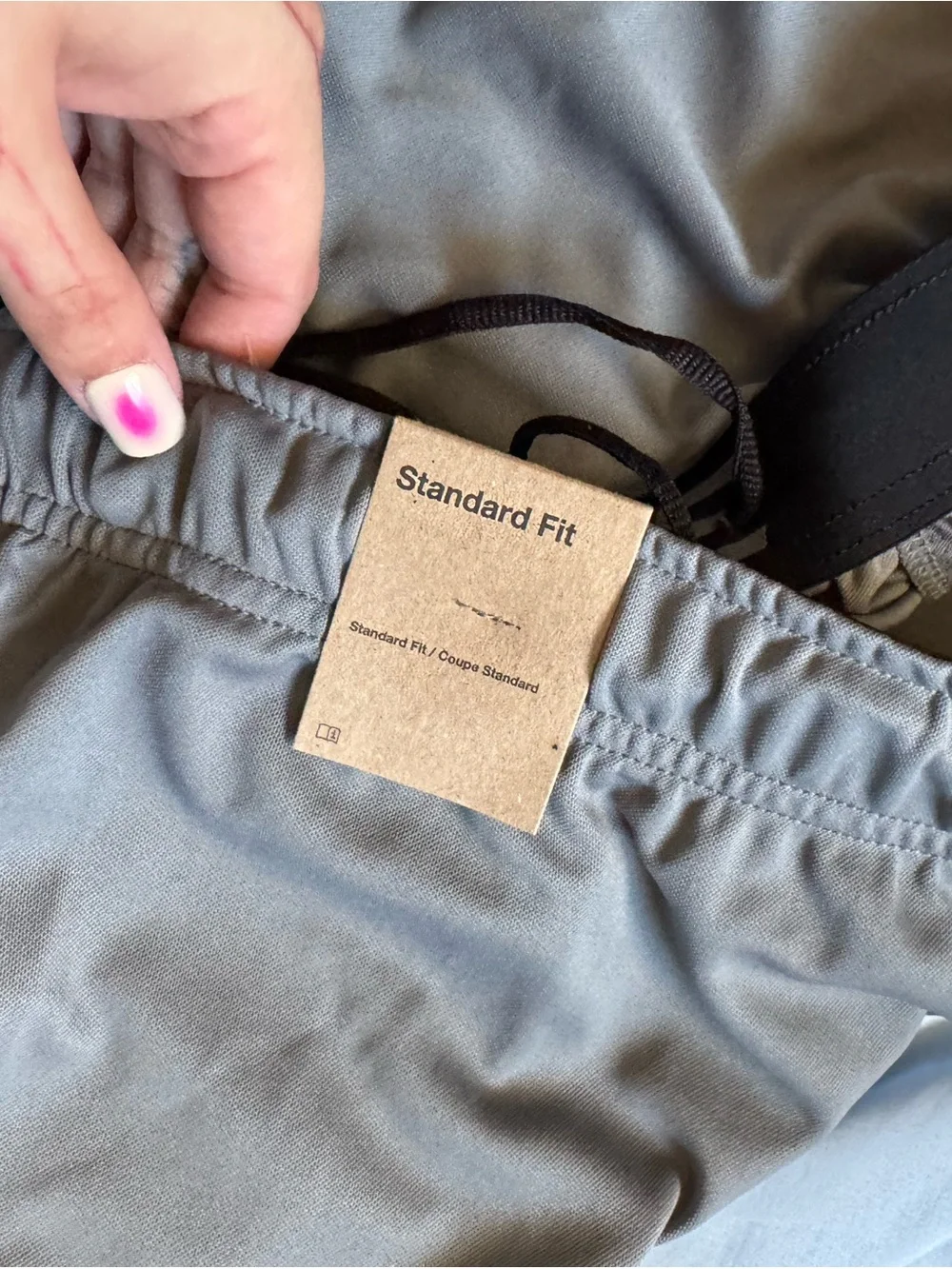 Nike Grey Athletic Shorts with Black Trim